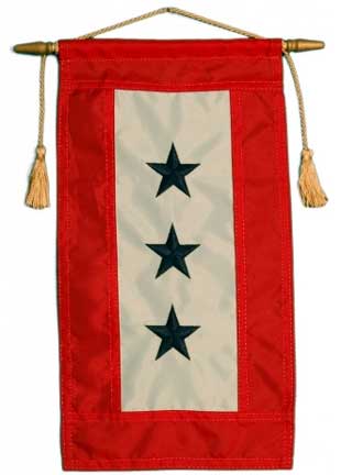 3 Blue Stars Flag
